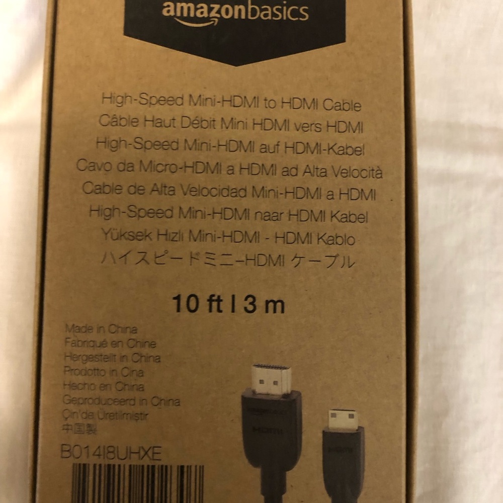 High Speed Mini-HDMI to HDMI Cable NEW